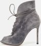 Gianvito Rossi Pre-owned Suede boots Gray Dames - Thumbnail 2