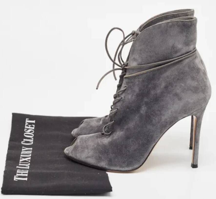 Gianvito Rossi Pre-owned Suede boots Gray Dames