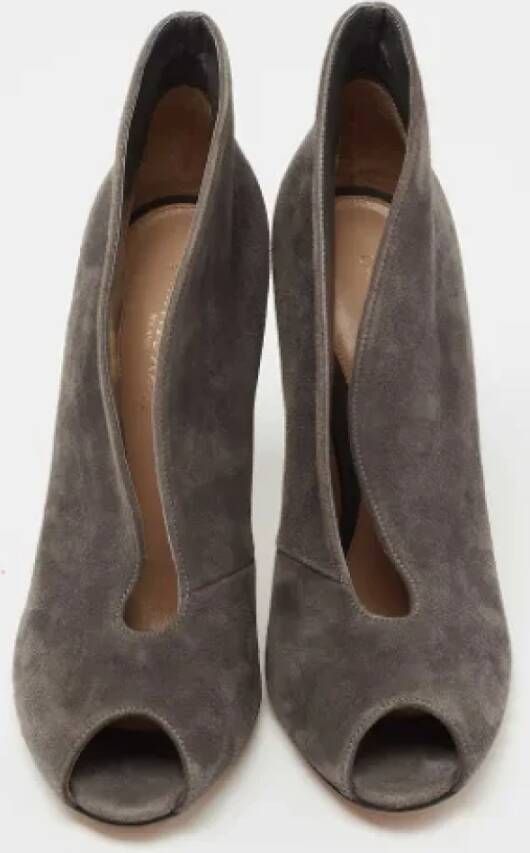 Gianvito Rossi Pre-owned Suede boots Gray Dames