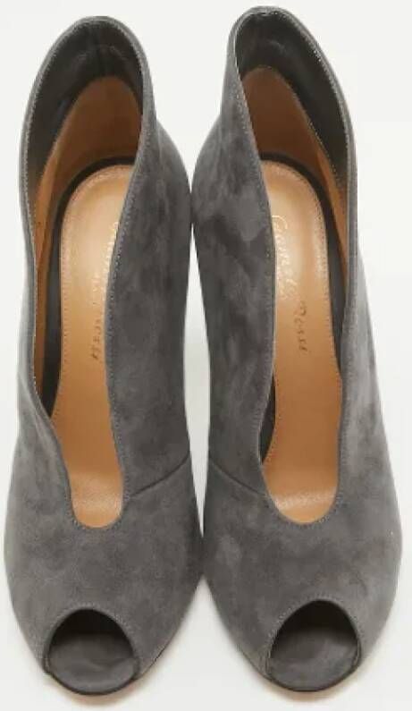 Gianvito Rossi Pre-owned Suede boots Gray Dames