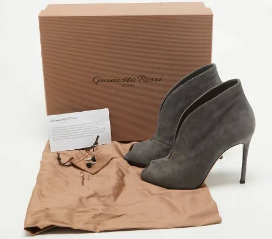 Gianvito Rossi Pre-owned Suede boots Gray Dames