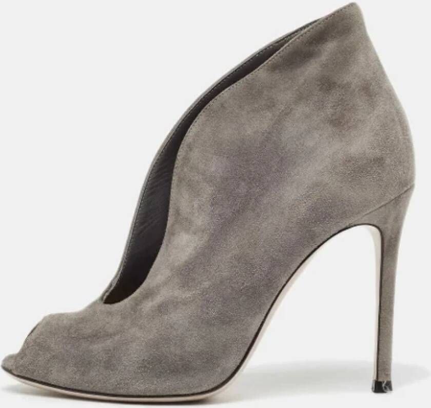 Gianvito Rossi Pre-owned Suede boots Gray Dames