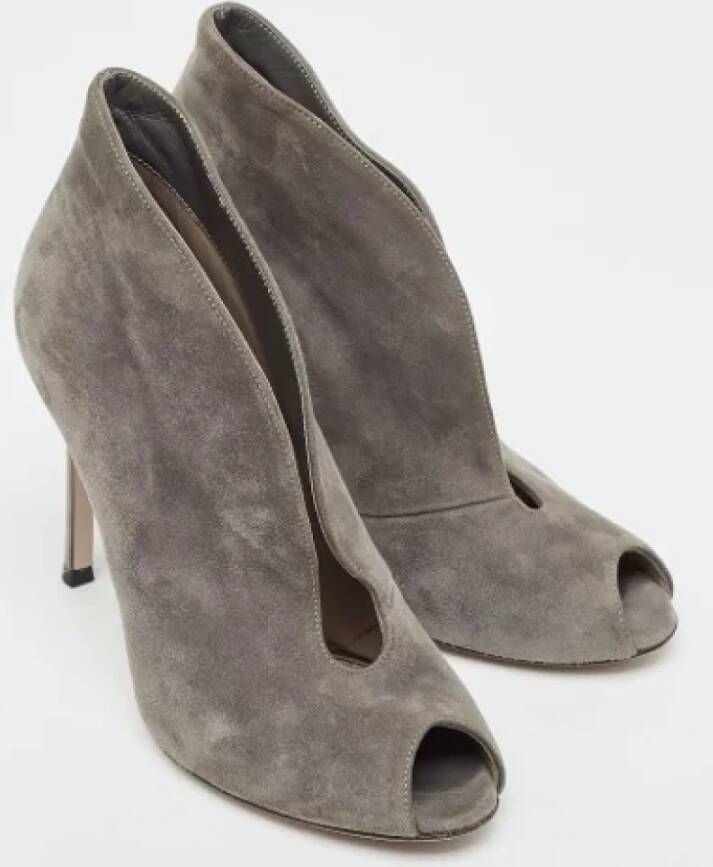 Gianvito Rossi Pre-owned Suede boots Gray Dames