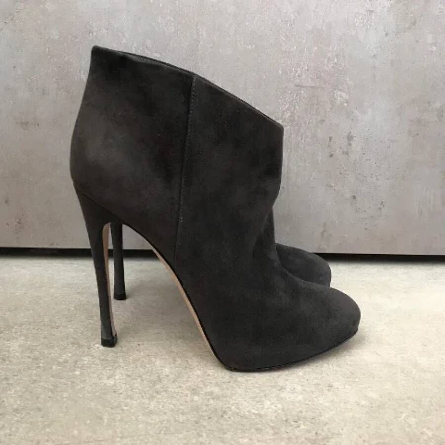 Gianvito Rossi Pre-owned Suede boots Gray Dames