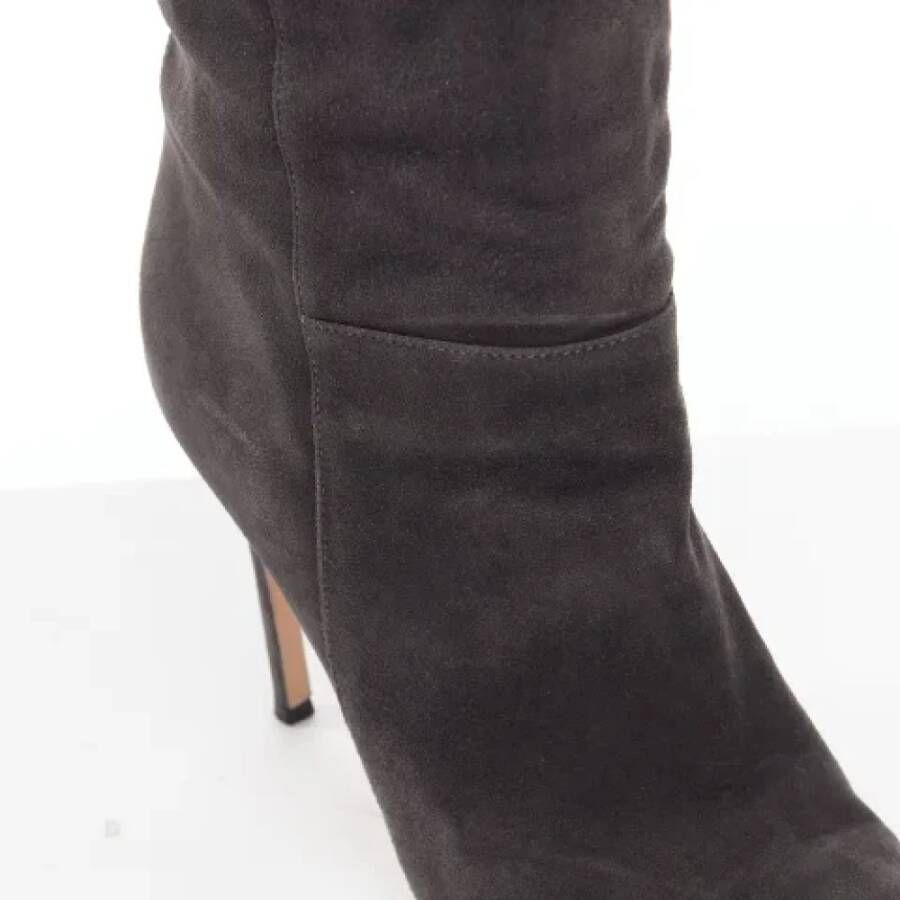 Gianvito Rossi Pre-owned Suede boots Gray Dames