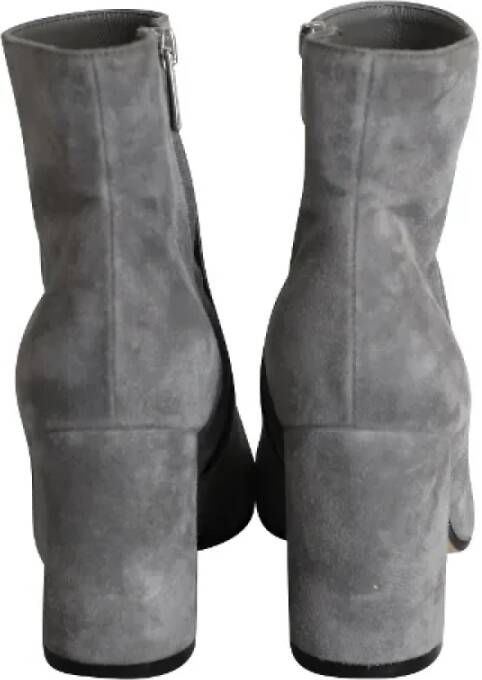 Gianvito Rossi Pre-owned Suede boots Gray Dames