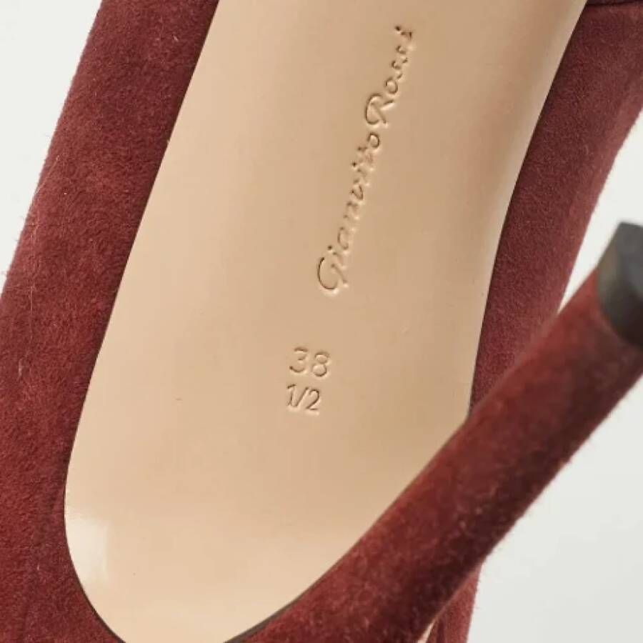 Gianvito Rossi Pre-owned Suede boots Red Dames