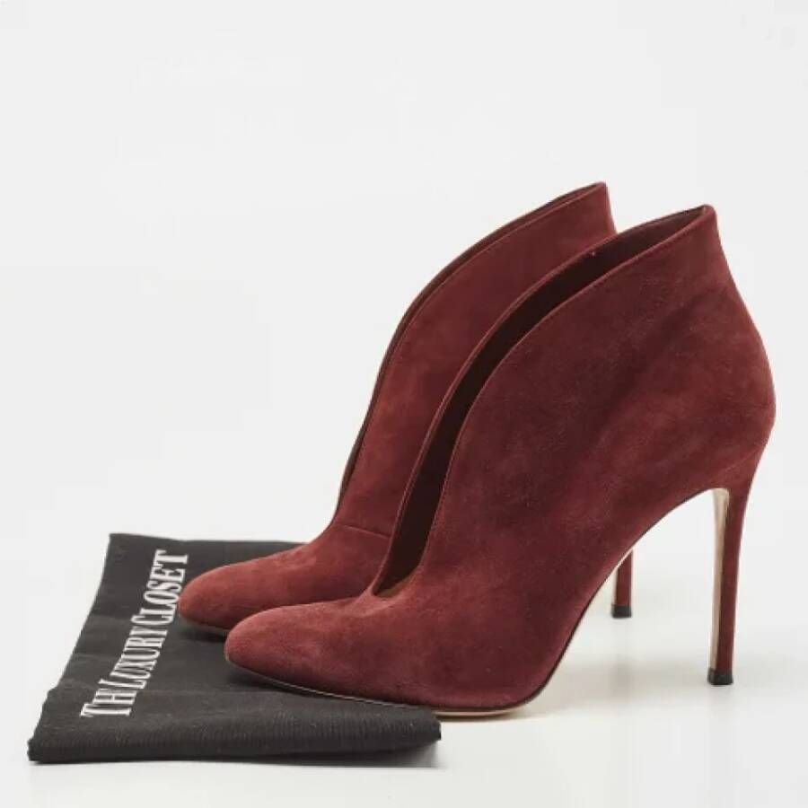 Gianvito Rossi Pre-owned Suede boots Red Dames