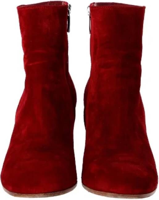 Gianvito Rossi Pre-owned Suede boots Red Dames