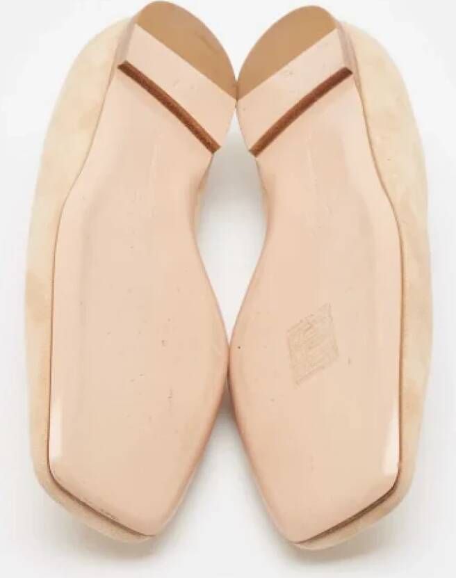 Gianvito Rossi Pre-owned Suede flats Beige Dames