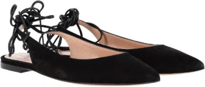 Gianvito Rossi Pre-owned Suede flats Black Dames