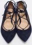 Gianvito Rossi Pre-owned Suede flats Blue Dames - Thumbnail 3