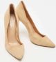 Gianvito Rossi Pre-owned Suede heels Beige Dames - Thumbnail 4