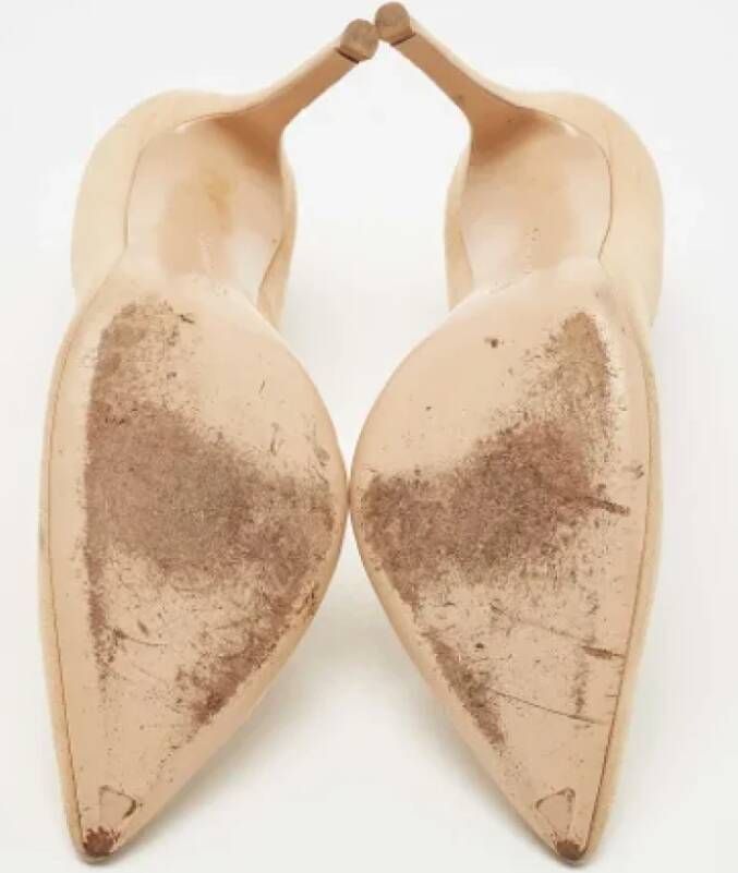 Gianvito Rossi Pre-owned Suede heels Beige Dames