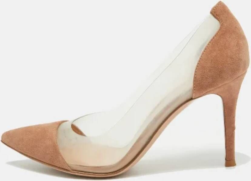 Gianvito Rossi Pre-owned Suede heels Beige Dames