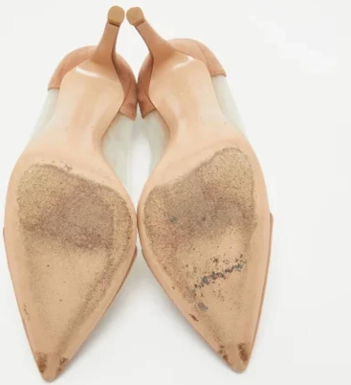 Gianvito Rossi Pre-owned Suede heels Beige Dames