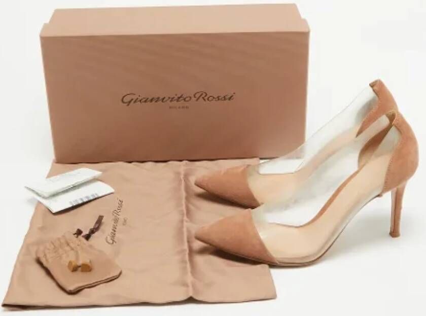 Gianvito Rossi Pre-owned Suede heels Beige Dames