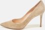 Gianvito Rossi Pre-owned Suede heels Beige Dames - Thumbnail 2