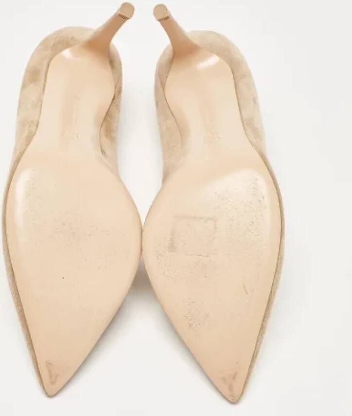 Gianvito Rossi Pre-owned Suede heels Beige Dames