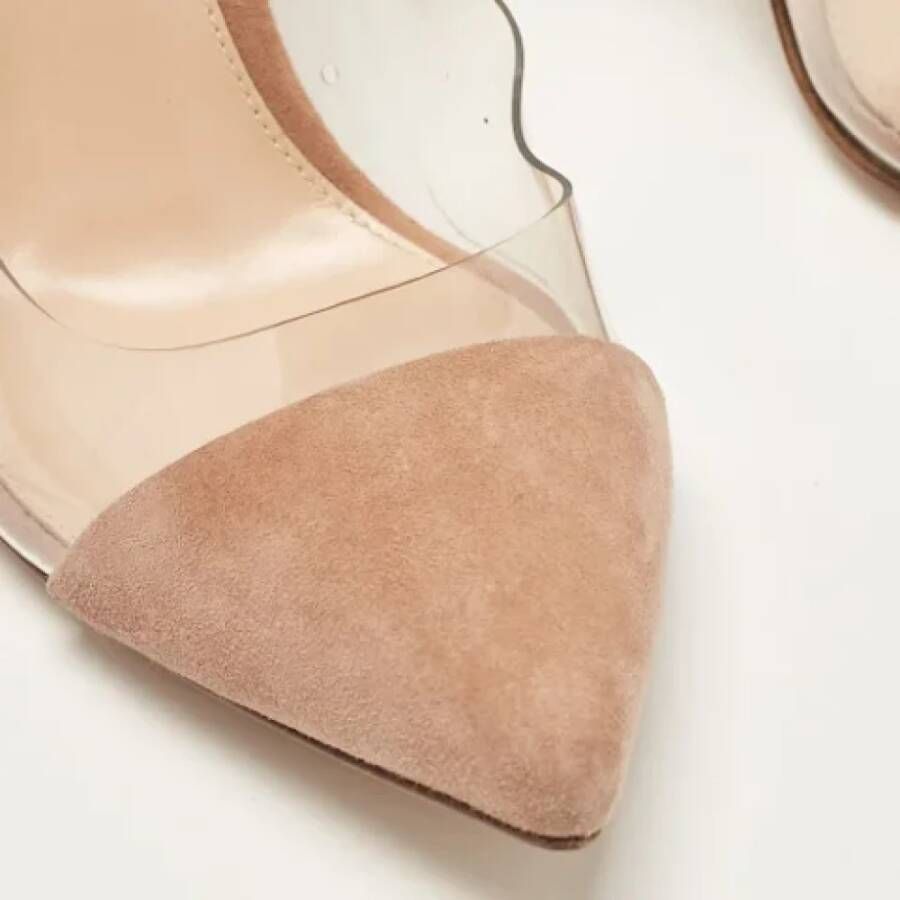 Gianvito Rossi Pre-owned Suede heels Beige Dames