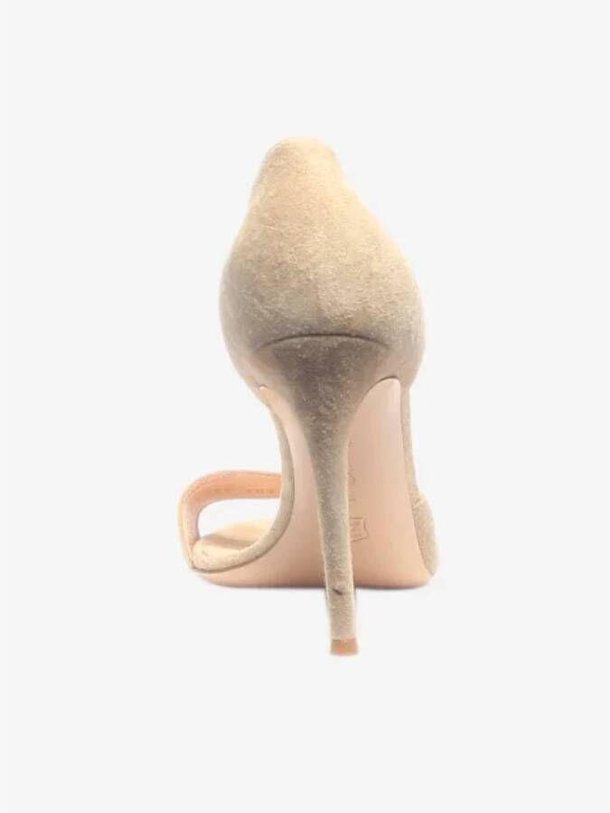 Gianvito Rossi Pre-owned Suede heels Beige Dames