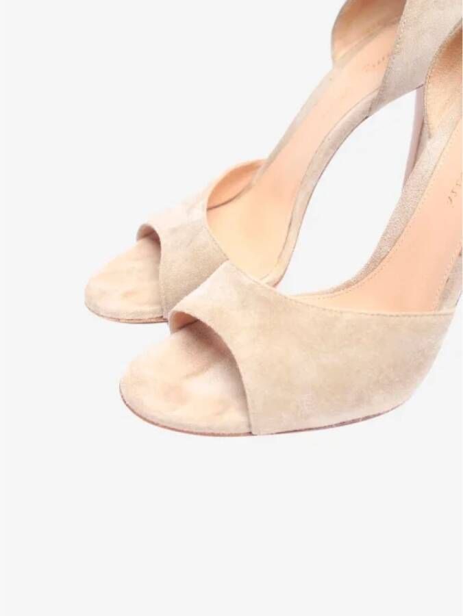 Gianvito Rossi Pre-owned Suede heels Beige Dames