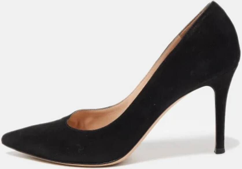 Gianvito Rossi Pre-owned Suede heels Black Dames