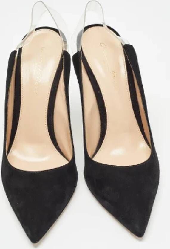 Gianvito Rossi Pre-owned Suede heels Black Dames