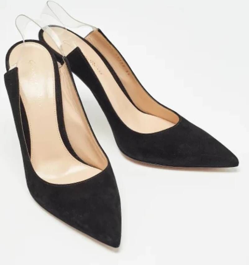 Gianvito Rossi Pre-owned Suede heels Black Dames