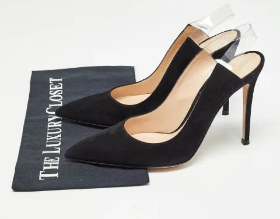 Gianvito Rossi Pre-owned Suede heels Black Dames