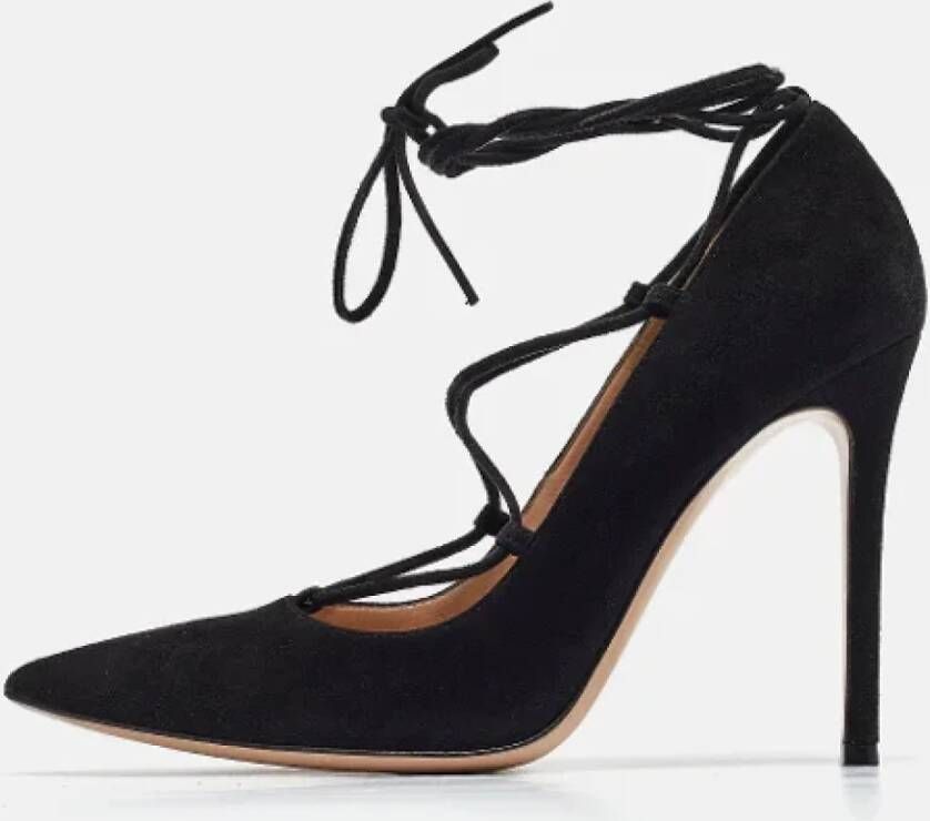 Gianvito Rossi Pre-owned Suede heels Black Dames