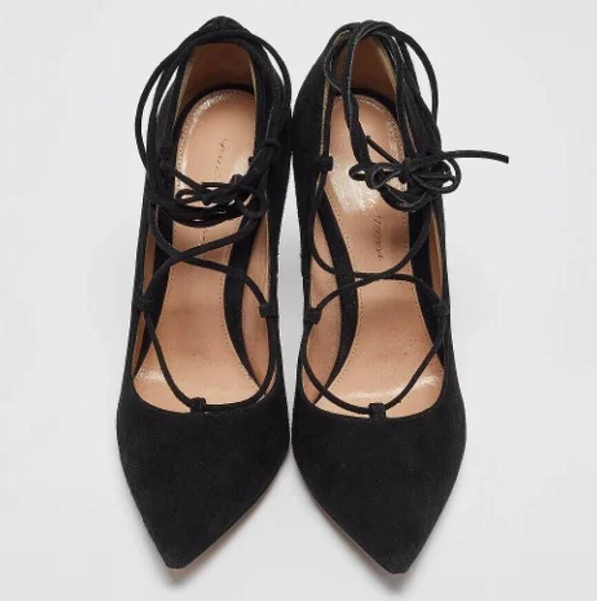 Gianvito Rossi Pre-owned Suede heels Black Dames