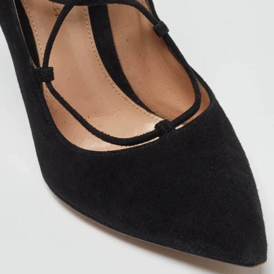 Gianvito Rossi Pre-owned Suede heels Black Dames