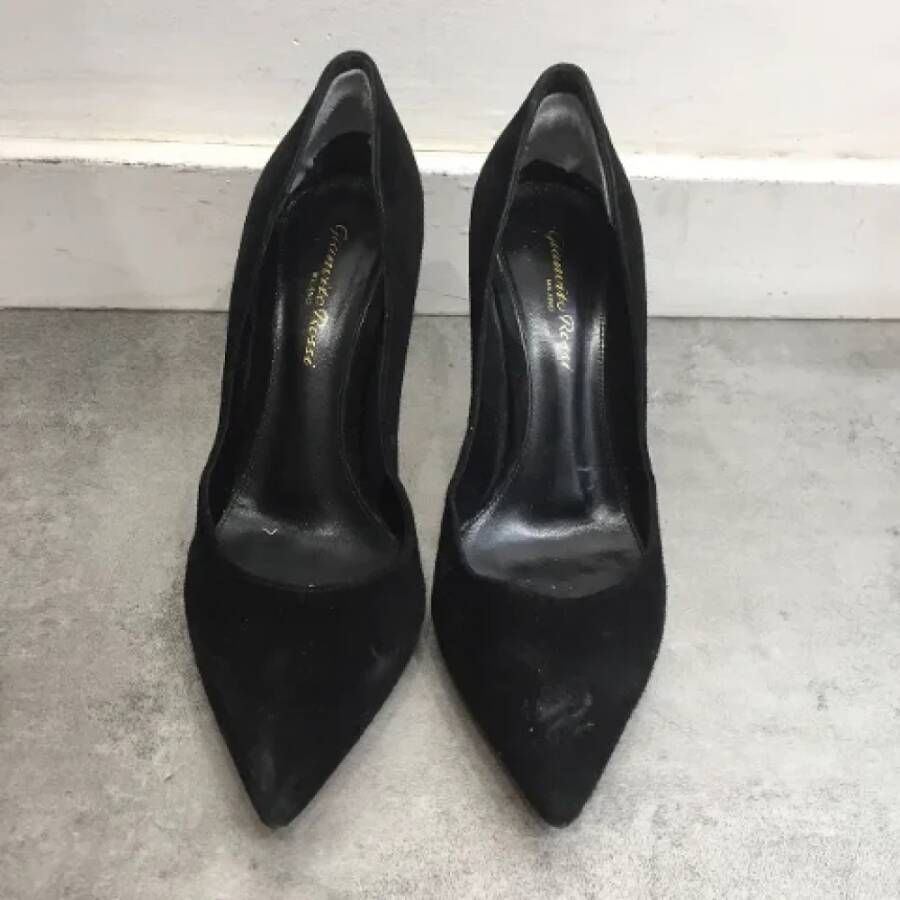 Gianvito Rossi Pre-owned Suede heels Black Dames