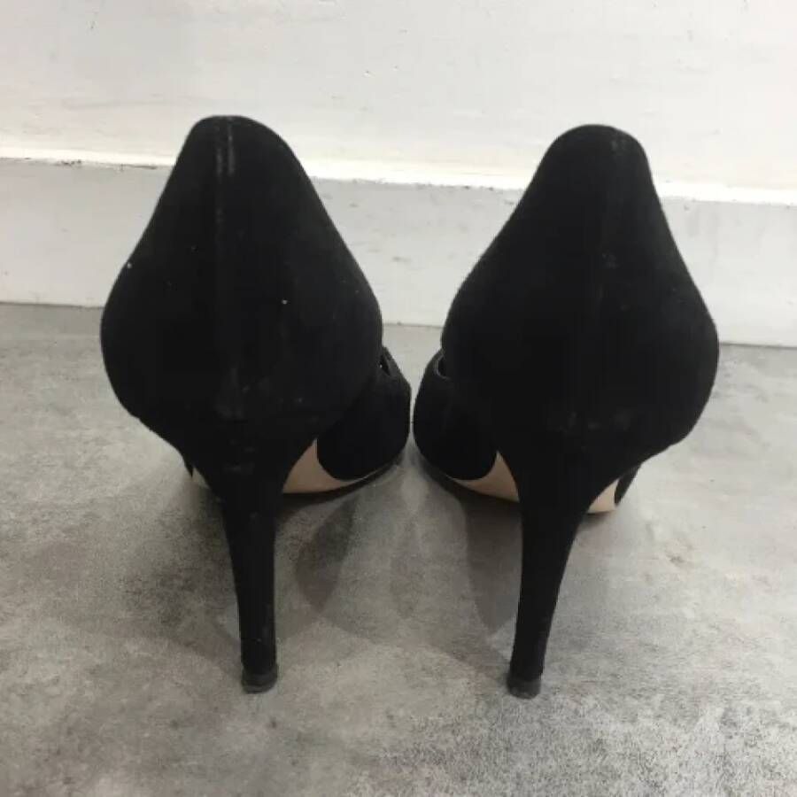 Gianvito Rossi Pre-owned Suede heels Black Dames