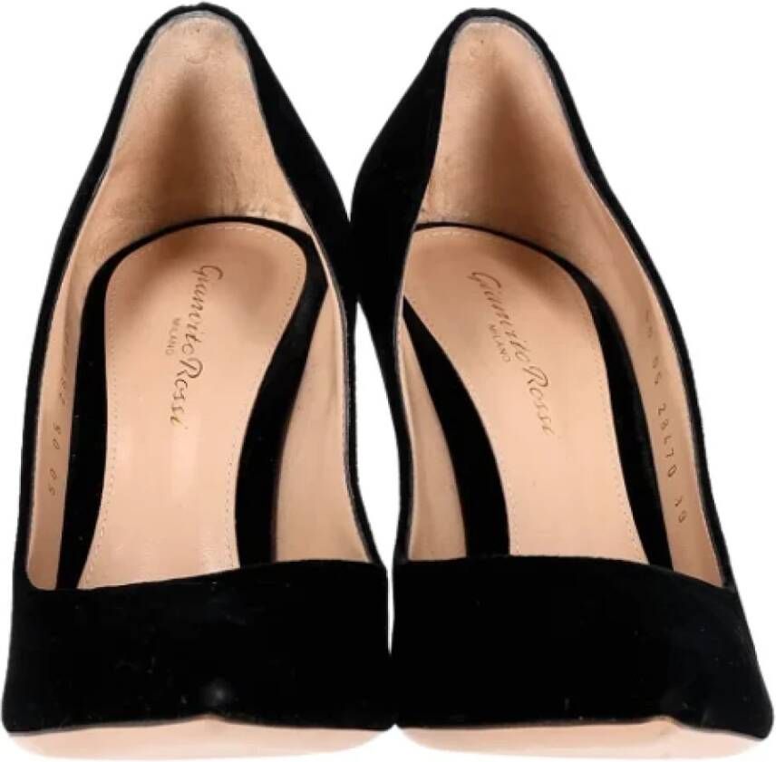 Gianvito Rossi Pre-owned Suede heels Black Dames