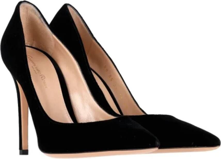 Gianvito Rossi Pre-owned Suede heels Black Dames