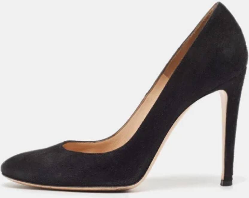 Gianvito Rossi Pre-owned Suede heels Black Dames