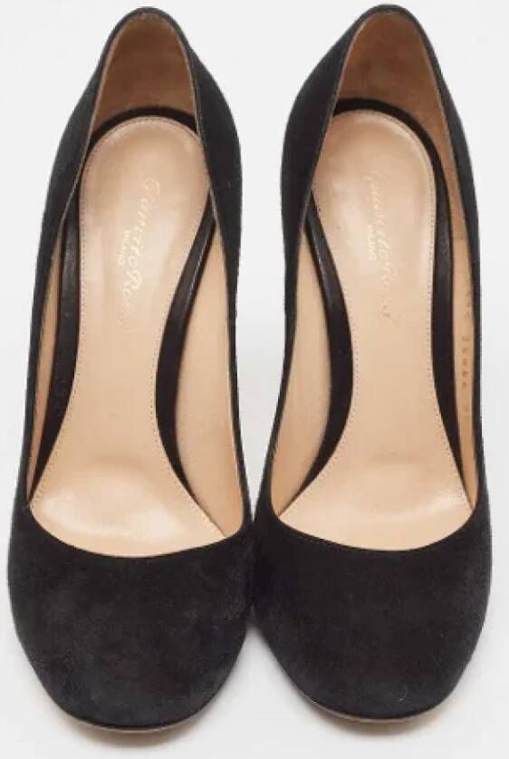 Gianvito Rossi Pre-owned Suede heels Black Dames