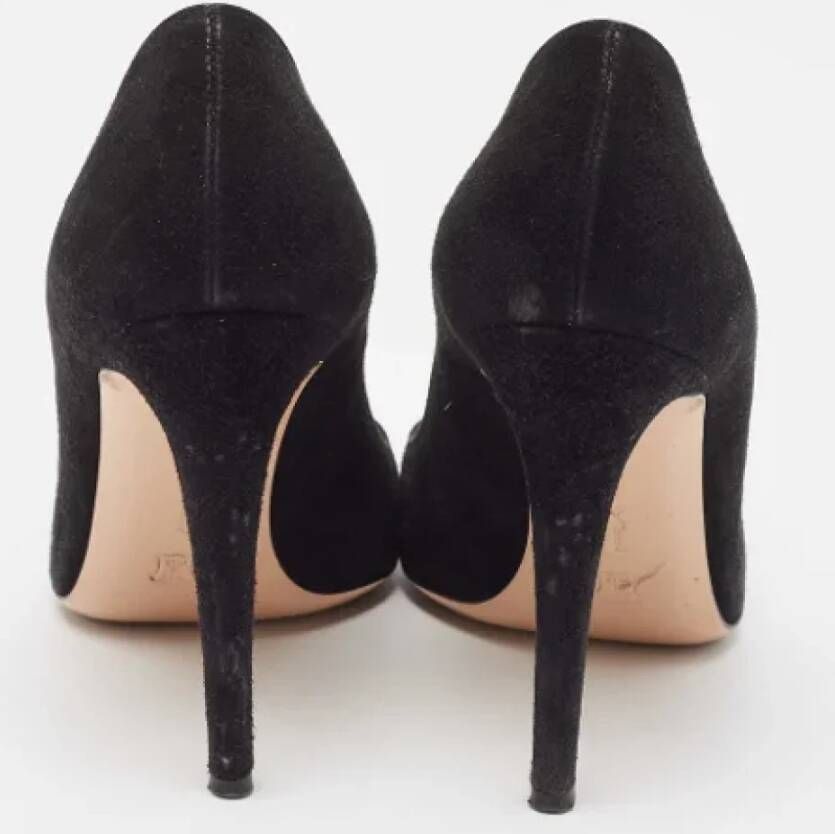 Gianvito Rossi Pre-owned Suede heels Black Dames