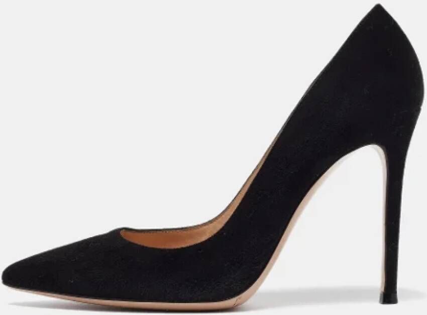 Gianvito Rossi Pre-owned Suede heels Black Dames