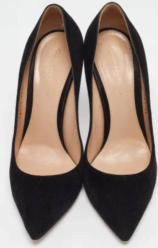 Gianvito Rossi Pre-owned Suede heels Black Dames