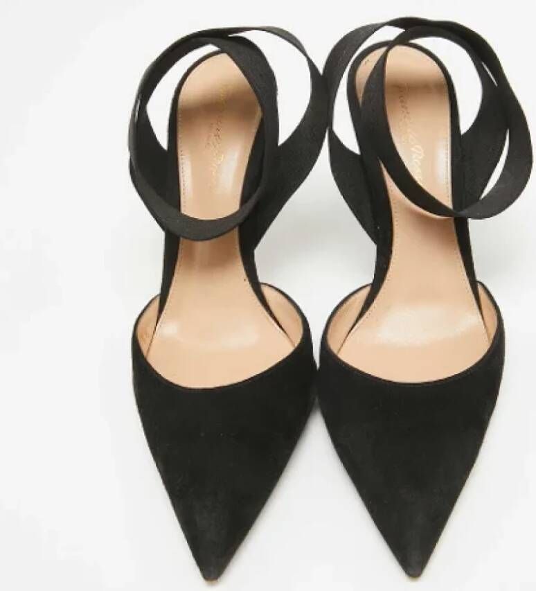 Gianvito Rossi Pre-owned Suede heels Black Dames