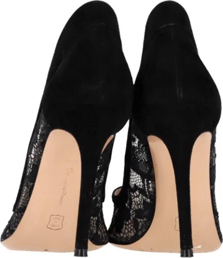 Gianvito Rossi Pre-owned Suede heels Black Dames