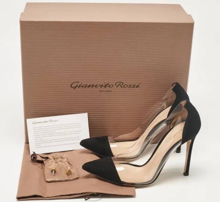 Gianvito Rossi Pre-owned Suede heels Black Dames