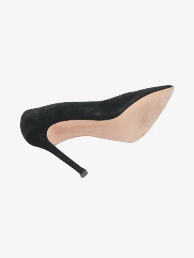 Gianvito Rossi Pre-owned Suede heels Black Dames