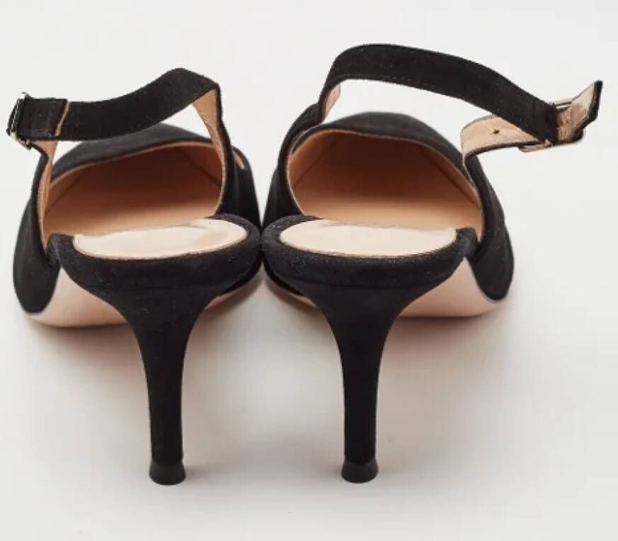 Gianvito Rossi Pre-owned Suede heels Black Dames