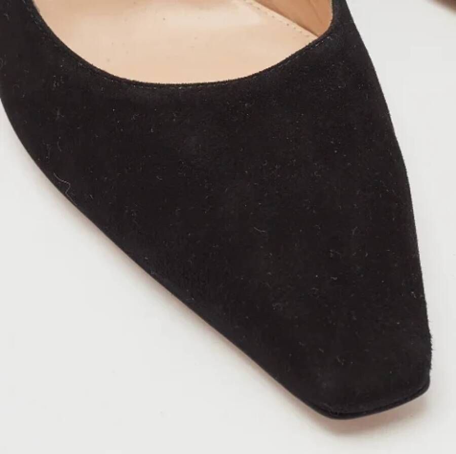 Gianvito Rossi Pre-owned Suede heels Black Dames