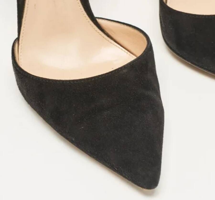 Gianvito Rossi Pre-owned Suede heels Black Dames