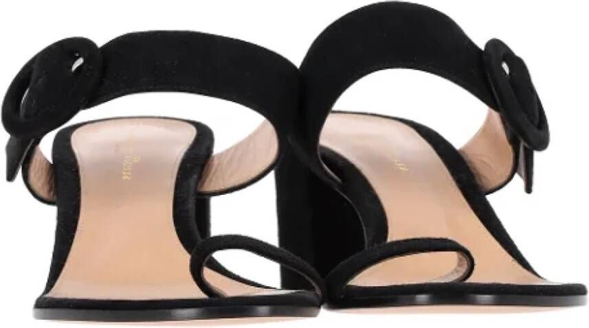 Gianvito Rossi Pre-owned Suede heels Black Dames